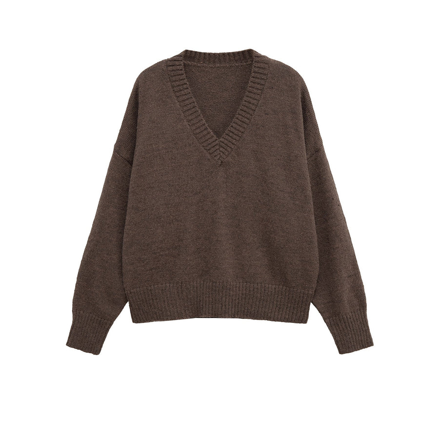 Maeve Casual Sweater with V-Neck in Wie Abgr&Bildet