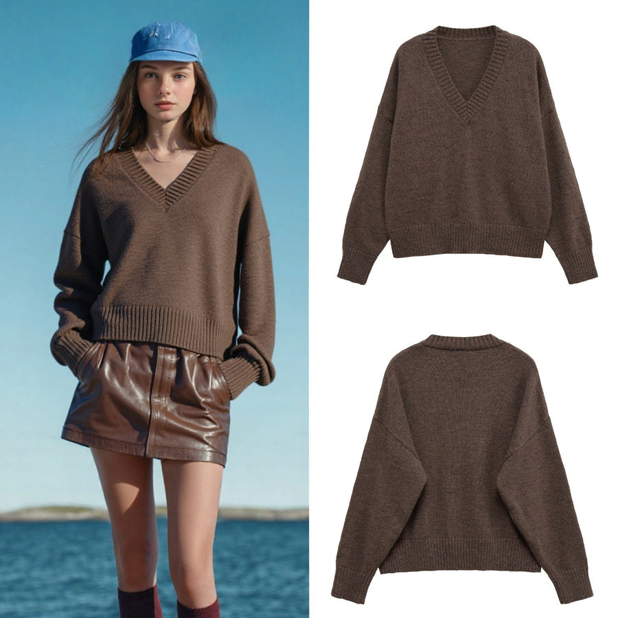 Maeve Casual Sweater with V-Neck