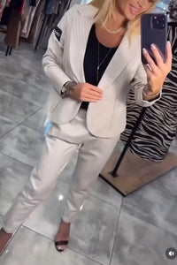 Maeve Elegant Blazer in Khaki
