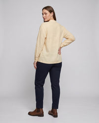 Maeve Elegant Linen Blouse with Button Front