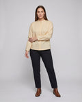 Maeve Elegant Linen Blouse with Button Front