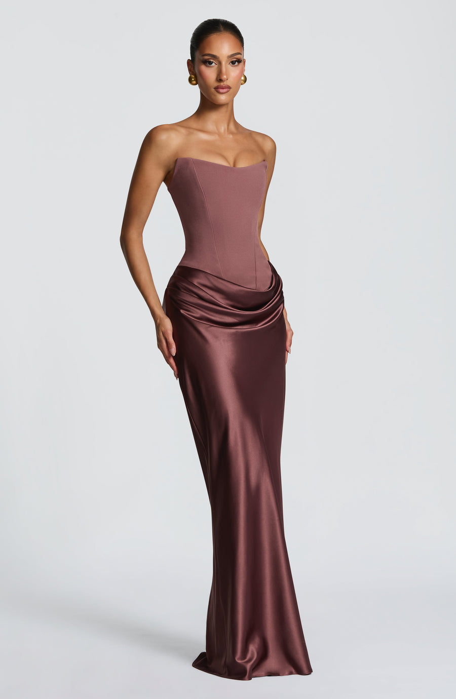Agnes Maxi Dress – Dusty Rose