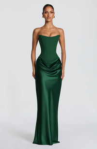 Agnes Maxi Dress – Emerald