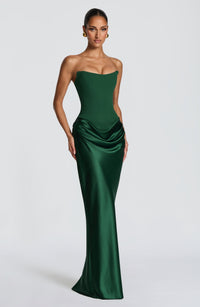Agnes Maxi Dress – Emerald