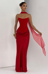 Agnes Maxi Dress – Red