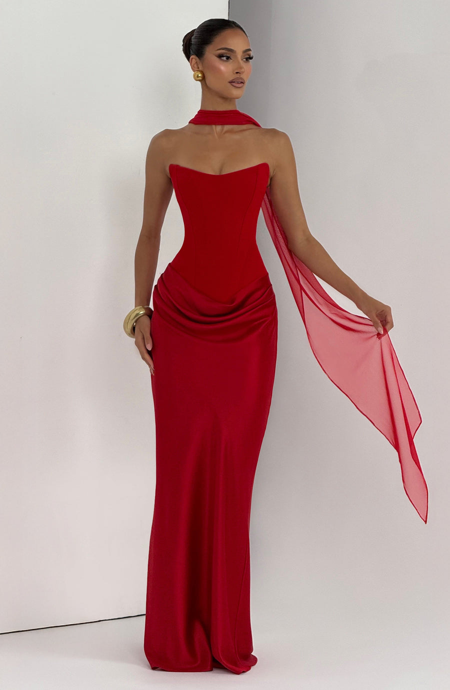 Agnes Maxi Dress – Red