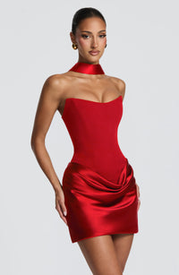 Agnes Mini Dress – Red