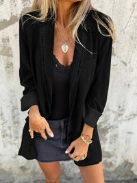 Magnolia Blazer with Oversized in Black