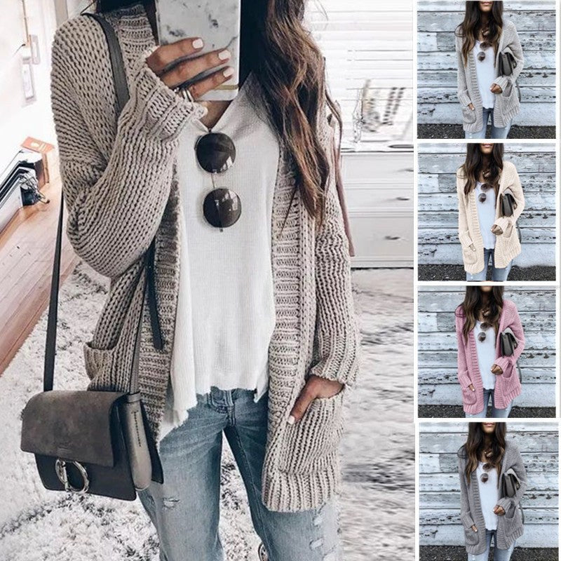 Magnolia Casual Knit Cardigan with Pockets