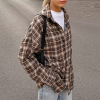 Magnolia Casual Shirt with Checked in Khaki