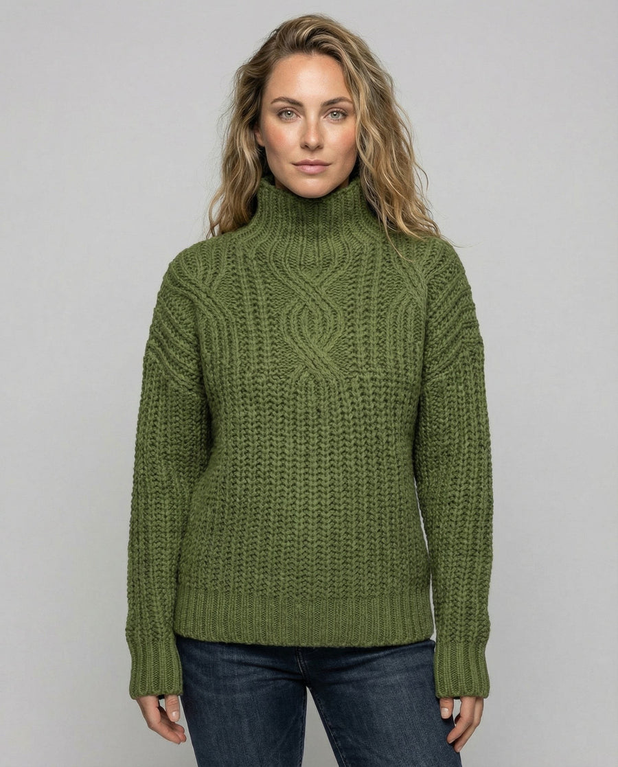 Magnolia Comfortable Sweater in Green
