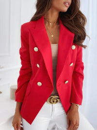 Magnolia Elegant Blazer in Red