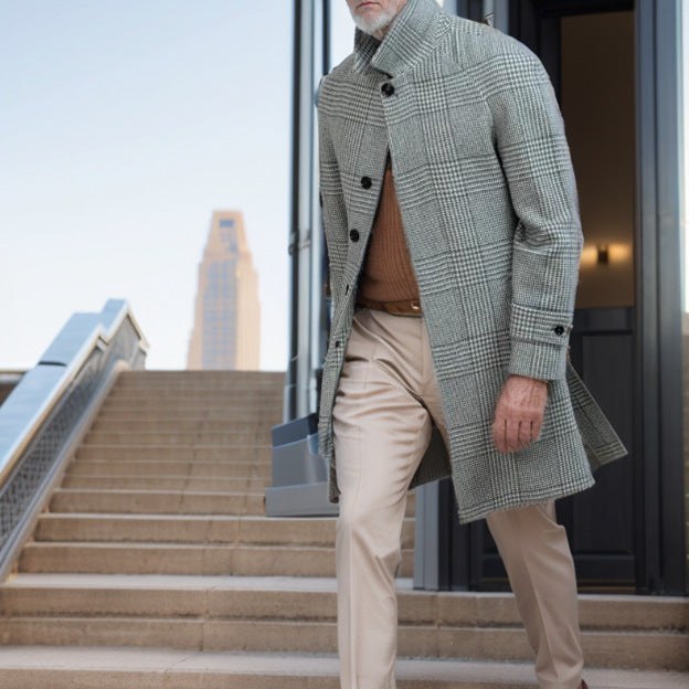 Magnus Elegant Trench Coat with Belted