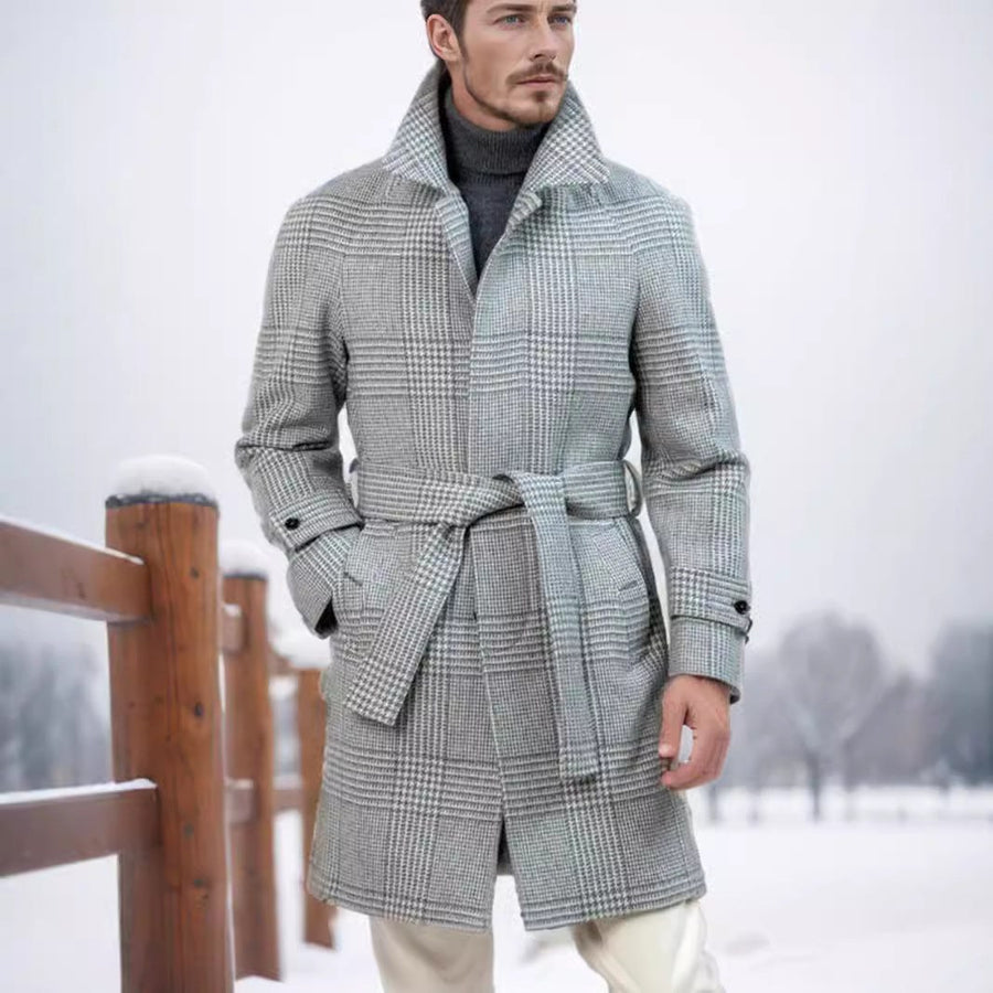 Magnus Elegant Trench Coat with Belted