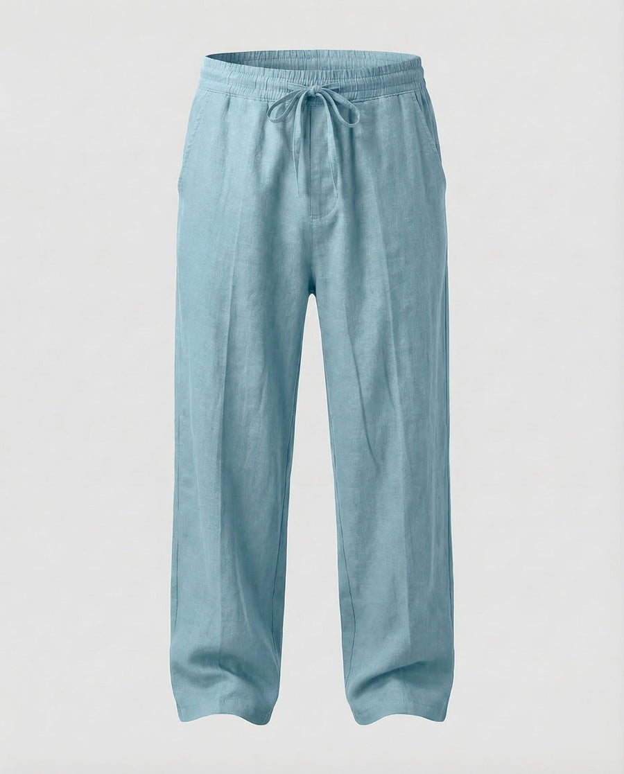 Magnus Linen Trousers in White