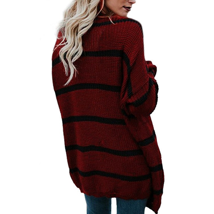 Maia Casual Knit Sweater in Auburn