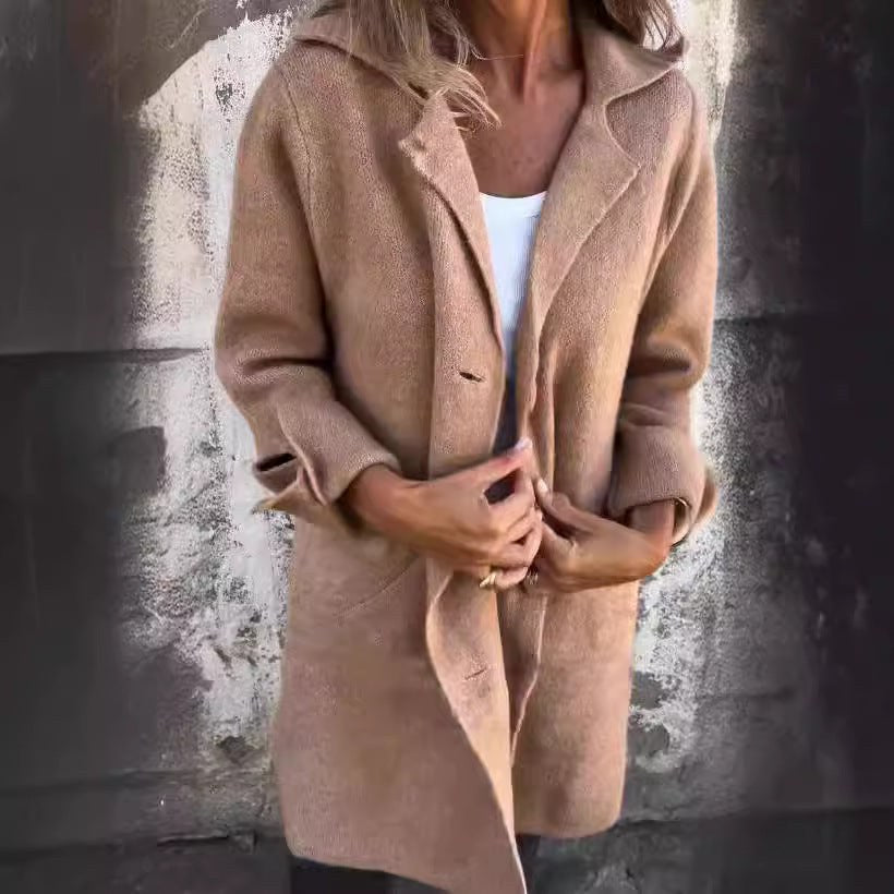 Maia Elegant Coat with Pockets