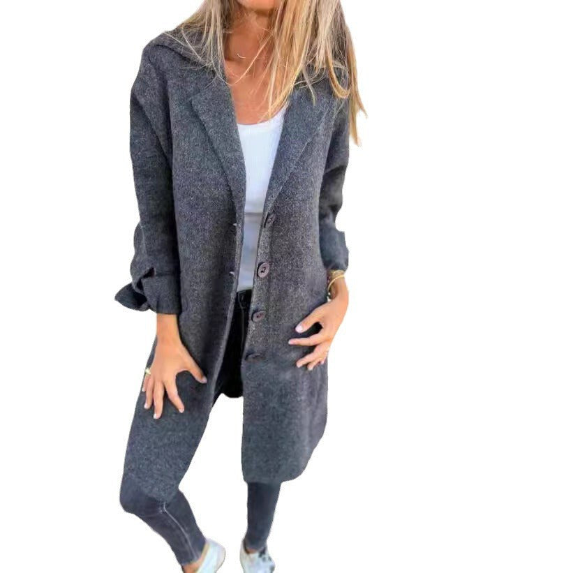Maia Elegant Coat with Pockets