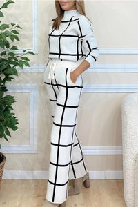 Maia Elegant Knit Set in White