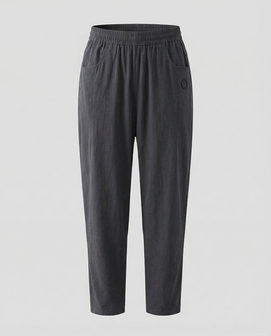 Maia Linen Trousers in Black