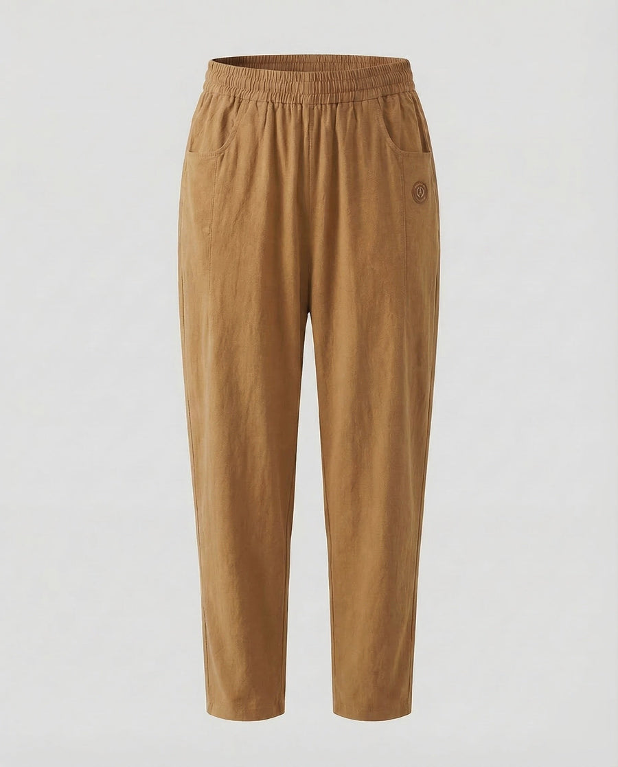 Maia Linen Trousers in Mokka