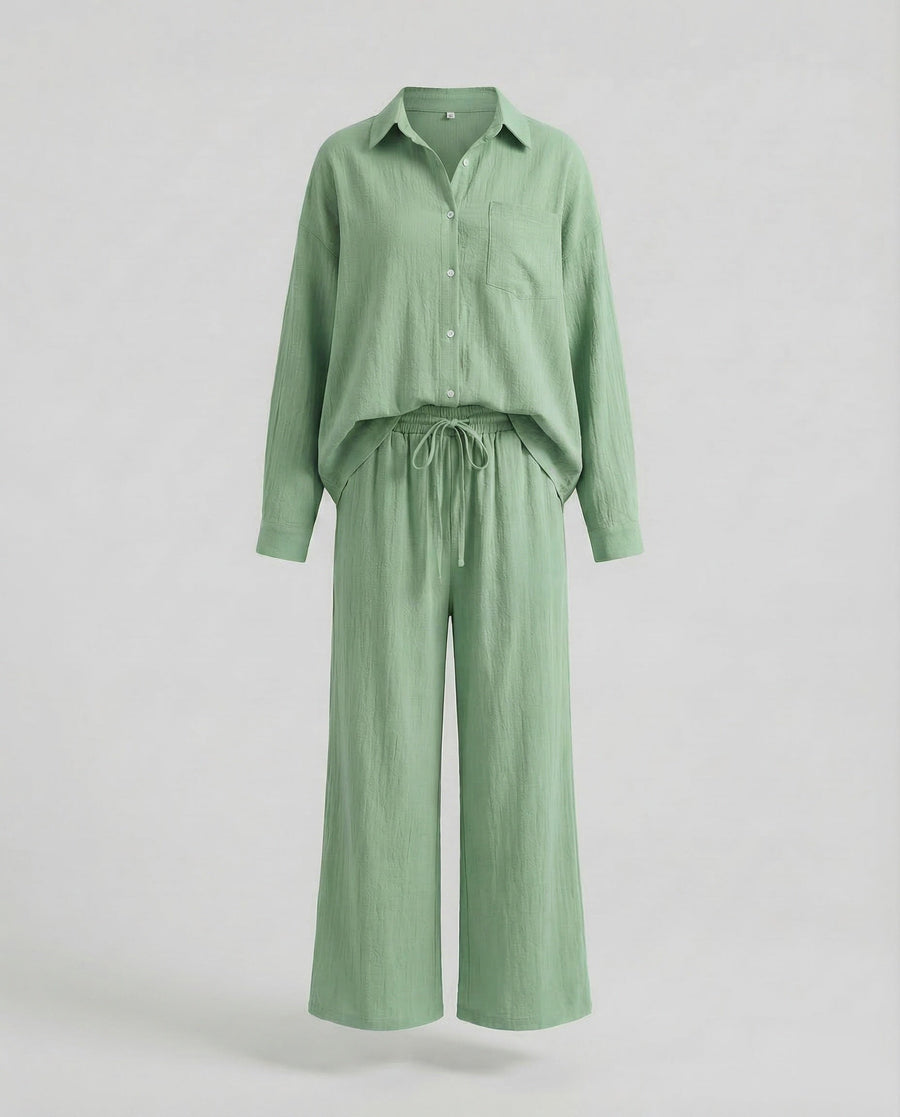 Maia Trousers in Turquoise
