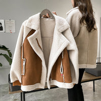 Women's Shearling Jacket Oversized