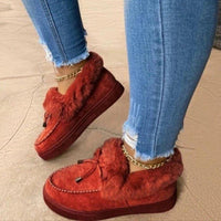 Women's Faux Suede Slippers Platform