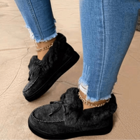 Women's Faux Suede Slippers Platform