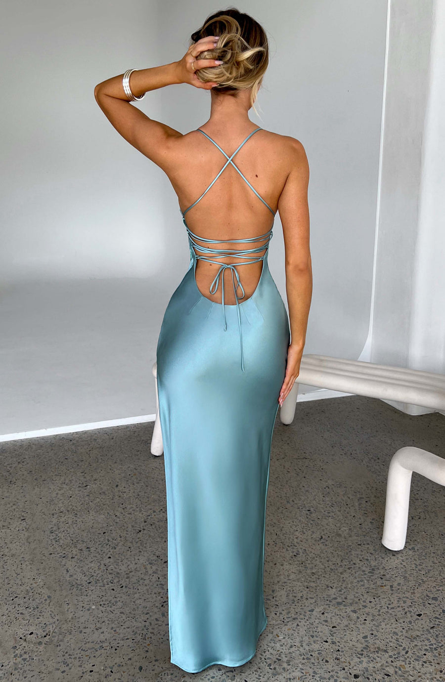 Lorna Maxi Dress – Turquoise