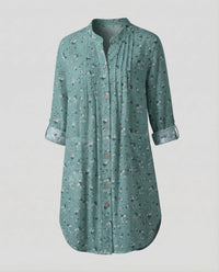 Malia Blouse with Pleated in Gruen