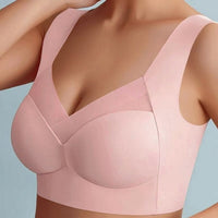 Malia Silk Bra in Pink