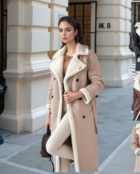 Malia Trench Coat in Apricot