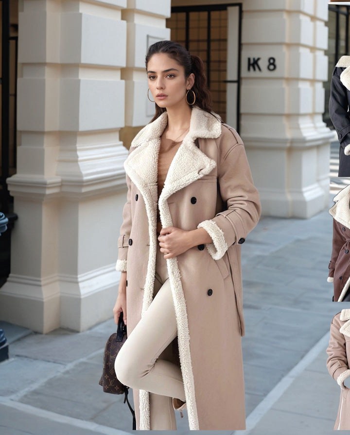 Malia Trench Coat in Apricot