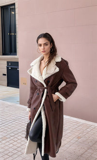Malia Trench Coat in Coffee