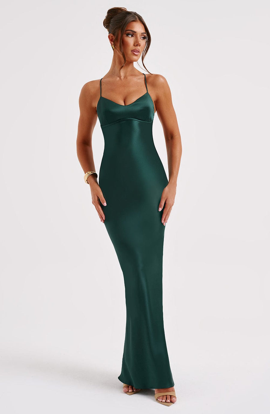 Nicola Maxi Dress – Emerald