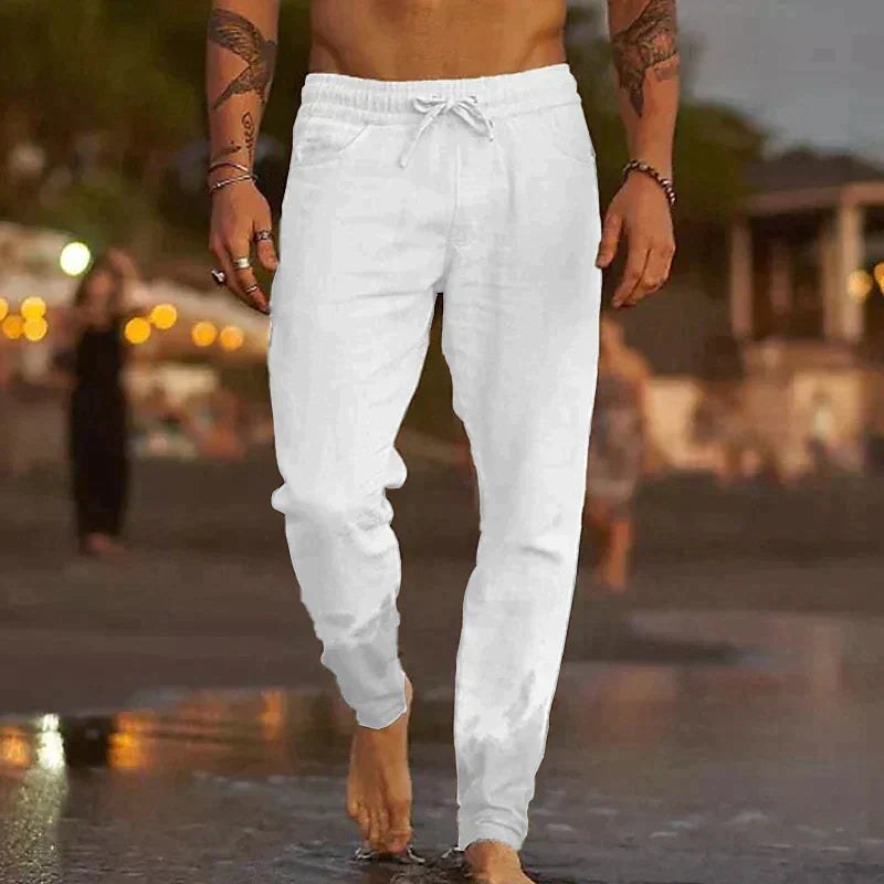 Malte Casual Trousers in White
