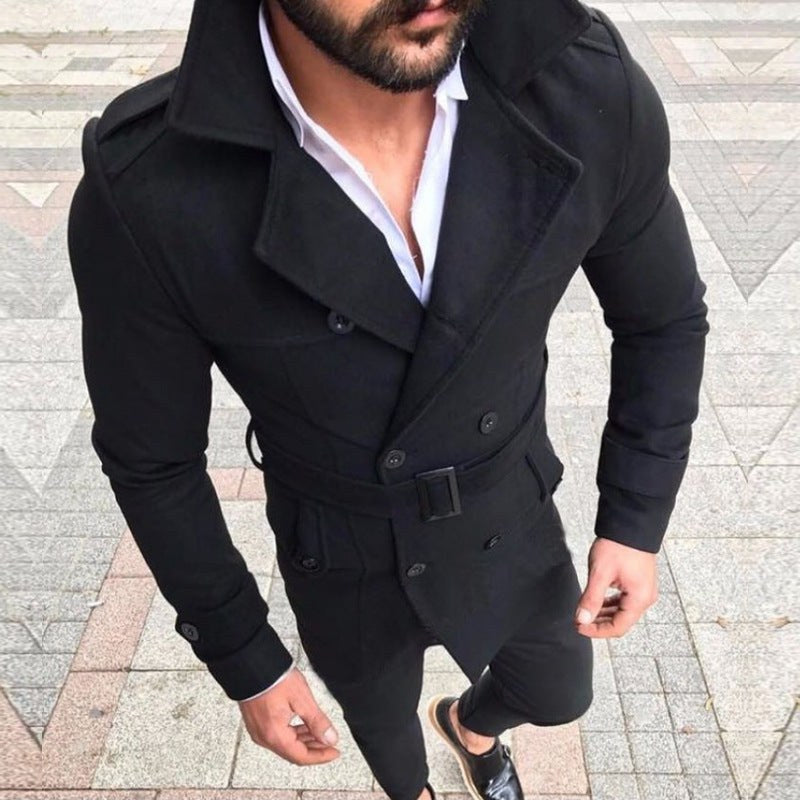 Malte Elegant Trench Coat with Button Front and Belted