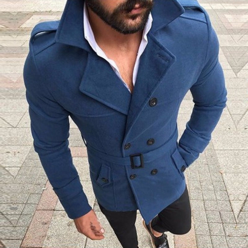 Malte Elegant Trench Coat with Button Front and Belted