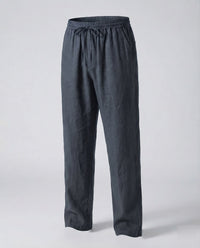 Malte Linen Trousers in Grey