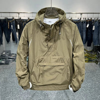 Malte Sweater with Hood in Khaki