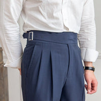 Malte Trousers in Blue Navy