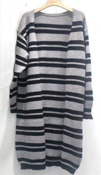 Mara Casual Knit Cardigan in Grey