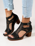 Mara Cutout Heel Sandals
