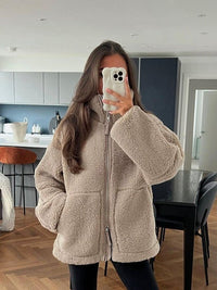 Mara Jacket with Pockets in Coffee