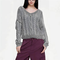 Mara Knit Sweater with V-Neck