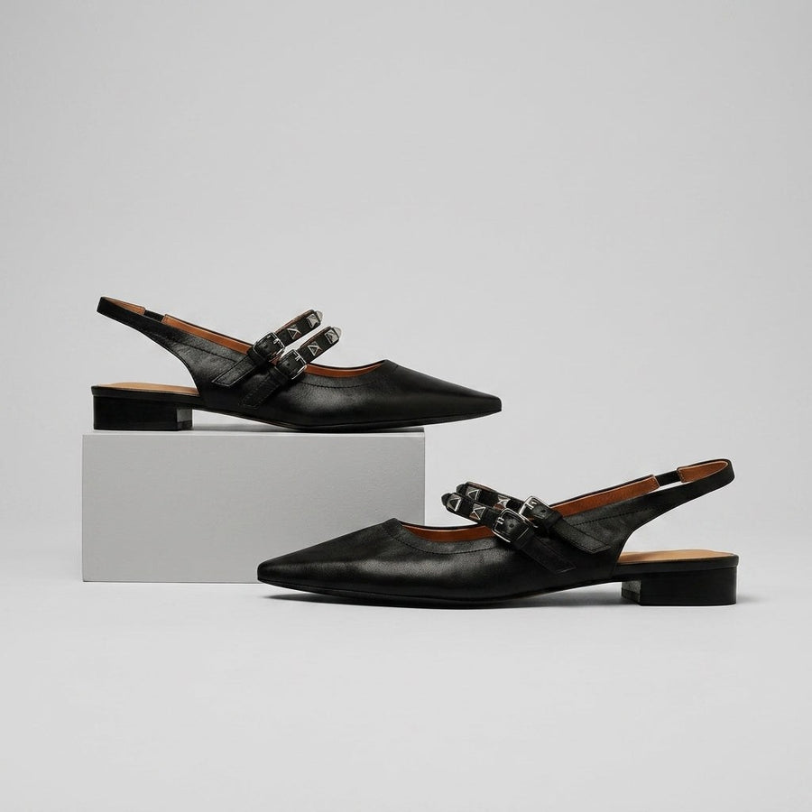 Mara Studded Slingback Flat