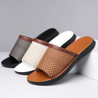 Marbella Leather Sandal in Pearl
