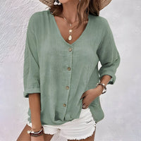 Marcia Women's Relaxed Button-Up Blouse