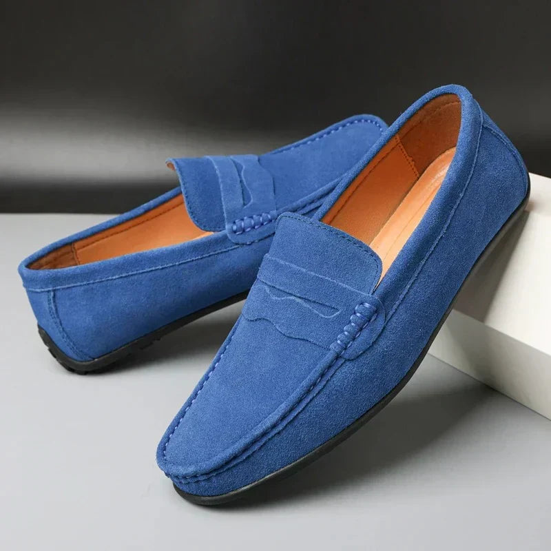 Marco | Men's Suede Slip-On Penny Loafers